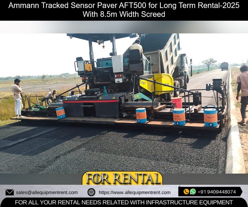 2025 Ammann AFT500 Tracked Sensor Paver with Eight and Half Meter Screed Available for Rental in Gujarat